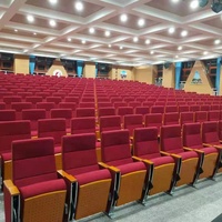 Offre Spéciale Amorti Amphithéâtre Sièges Pliage Chaise de Salle de Conférence Avec Table D'écriture Pad