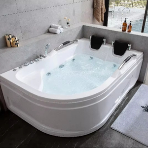 <span class=keywords><strong>Baignoire</strong></span> de massage en acrylique pour 2 personnes <span class=keywords><strong>Baignoire</strong></span> de luxe pour hôtel <span class=keywords><strong>Baignoire</strong></span> rectangulaire intérieure autoportante à hydromassage - Product Image 1