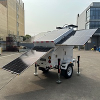 Remolque con Energía Solar LED TPE DC48V con Clasificación IP23, Listo para Operación 24/7 en Emergencias, Alivio de Desastres, Campos de Petróleo y Gas