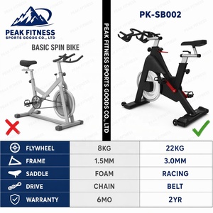 Bicicleta de <span class=keywords><strong>Spinning</strong></span> Comercial PK-7020 en Oferta con Logotipo Personalizado para Fisicoculturismo Unisex al por Mayor - Product Image 4