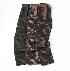 Chất Lượng Cao Người Đàn Ông Của Flex Côn Hàng Hóa Làm Việc Ra 6 Túi Quần Cotton Màu Xám Camo Quần ODM OEM Dịch Vụ - Product Image 6