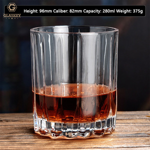 Vasos de whisky de 300 ml hechos a máquina con base pesada, vasos versátiles para bourbon, vasos de roca Rye, vasos de chupito, vasos de cerveza - Product Image 5