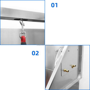 Bañera Multifuncional de Acero Inoxidable para Baño y Aseo de Mascotas - Product Image 3