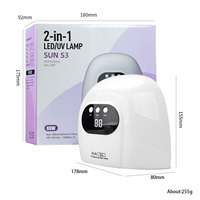 Lampe UV LED à prix unitaire réduit pour le séchage du vernis à ongles en gel avec écran LED et détection de mouvement, lampe de manucure professionnelle OEM