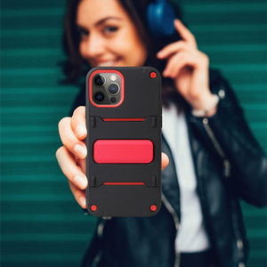 Funda Protectora Duradera Antihuellas de TPU y PC para Moto <span class=keywords><strong>G9</strong></span> PLAY PLUS G POWER con Soporte - Product Image 1