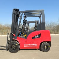 Chariot élévateur électrique JICHUAN avec longueur de fourche de 3,38 m, pneus pleins, capacité de 1,5 à 3,5 tonnes, déplaceur latéral électrique pour marchandises en conteneurs