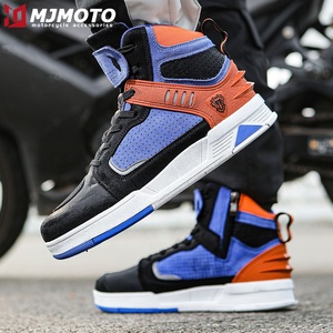 Chaussures de sport pour cyclisme, bottes de moto, chaussures de <span class=keywords><strong>motocross</strong></span> tout-terrain, bottes décontractées en cuir anti-chute réfléchissantes pour l'extérieur - Product Image 5