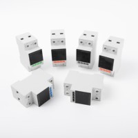 Régulateur de tension automatique (AVR) ATS 63A 100A 220V CA monophasé 2/3/4 fils avec affichage LCD 3/4/5, montage sur rail, en matériau PC, 50/60Hz