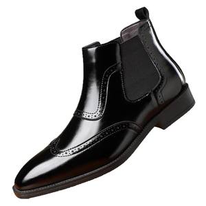 <span class=keywords><strong>Botas</strong></span> de Tobillo Estilo Británico Retro para Hombre, de Media Caña, Casuales de Negocios, Ligeras, Transpirables, Tallas 39-43, Antideslizantes - Product Image 1