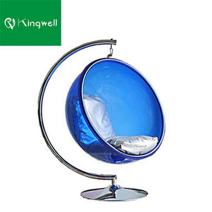 Sedia a dondolo <span class=keywords><strong>singola</strong></span> in acrilico a forma di uovo per esterni, <span class=keywords><strong>da</strong></span> <span class=keywords><strong>giardino</strong></span>, per patio e interni - Product Image 6