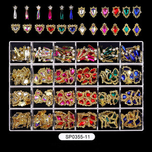 Venta al por Mayor de Decoraciones de Uñas 3D de Lujo con 24 Rejillas, Cristales de Estrás y Dijes de Cereza - Product Image 6