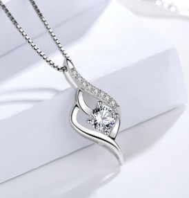 S925 <b>Sterling</b> <b>Silver</b> Twisted Zircon <b>Necklace</b> For <b>Women</b> Luxury Clavicle Chain Daily Gift Elegant Versatile <b>Silver</b> Jewelry - Product Image 5