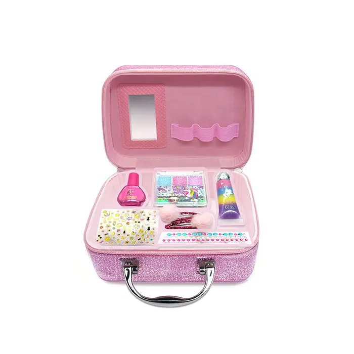 Meisjes Cosmetica Case Cadeau Set Kinderen Doen Alsof Make-Up Case Set Meisjes Schoonheid Volledige Set Make-Up Cosmetische Handtas