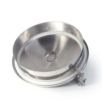 Couvercle de passage d'homme rond à ouverture rapide en acier inoxydable Sanitary 304/316Trou de main à pression atmosphérique