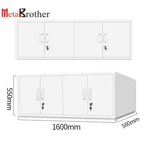 Chinese Supplier Steel Home Wardrobe 4 Door Bedroom Wardrobe With Top Cabinet Metal Clothes Locker Employee Locker Wardrobe