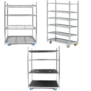 การปรับแต่งเหล็กสังกะสีหลายชั้นเรือนกระจกพืชสวนดอกไม้รถเข็น cc รถเข็นเดนมาร์กสําหรับขาย - Product Image 2