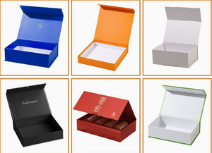 Caja de regalo rígida rectangular de cartón marfil con revestimiento de cartón, logotipo UV, cierre magnético, de alta gama para empaque de regalos y artesanías. - Product Image 1