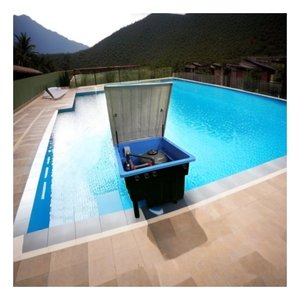 Système de <span class=keywords><strong>filtration</strong></span> intégré pour <span class=keywords><strong>piscine</strong></span> creusée, filtre à sable et pompe en fibre de verre avec armoire de rangement - Product Image 2