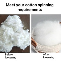 Machine à ouvrir les fibres de polyester et le coton pour le rembourrage des jouets en peluche, pour desserrer le coton PP pour la production de rembourrage de jouets câlins et de poupées