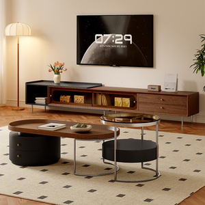 <span class=keywords><strong>Mesa</strong></span> de Centro de Madera Maciza Estilo Antiguo, <span class=keywords><strong>Mesa</strong></span> de TV <span class=keywords><strong>Pequeña</strong></span> para Sala de Estar, Unidad Doméstica Expandible y Móvil en Venta - Product Image 5