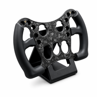 Volant de course F1 professionnel pour simulateur de course, face en fibre de carbone forgée, compatible avec Fanatec / Logitech