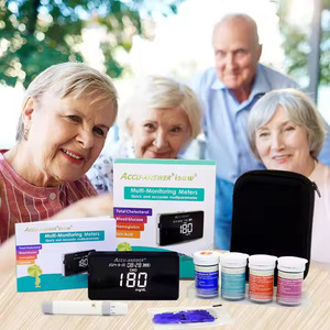 Monitor <span class=keywords><strong>de</strong></span> Lípidos en Sangre Profesional 4 en 1, <span class=keywords><strong>Medidor</strong></span> <span class=keywords><strong>de</strong></span> <span class=keywords><strong>Colesterol</strong></span> Portátil, Sistema <span class=keywords><strong>de</strong></span> Monitoreo <span class=keywords><strong>de</strong></span> TC, HDL, TG y LDL para Uso Doméstico y Hospitalario - Product Image 3