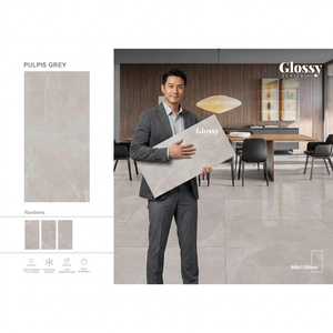 Carrelage de sol en porcelaine émaillée mate, texture brillante effet tissu Brésilien, 600x1200mm (24x48in), vitrifié, pour salle de bain, centre commercial et ferme - Product Image 3