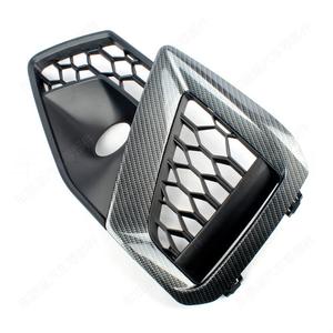 Biseles de fibra de carbono para faros antiniebla para Audi A4 2016, material ABS con diseño de malla hexagonal, embellecedor de rejilla inferior - Product Image 4