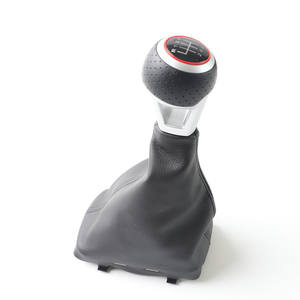 Pommeau de levier de vitesse en cuir 6 vitesses Audi A3, design ergonomique pour l'amélioration de l'intérieur de la voiture - Product Image 5