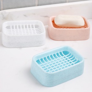 Soap Dish Rectangular 12x8.5x4cm PP Minimalist Design For Bathroom Travel - Product Image 2