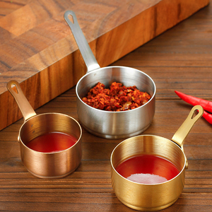 Mini Tazón Ecológico Estilo Coreano para Salsas, Leche, Café, con Asa, Plato para Sopa, Acero Inoxidable, para Salsas y Aderezos - Product Image 3