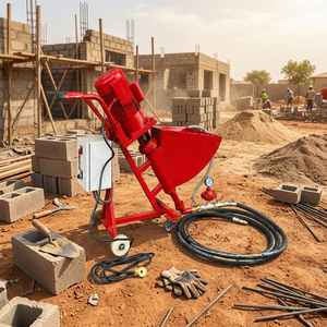 Bomba de Concreto Eléctrica de 45L con Motor, 25 bar, Alcance Vertical de 5M, Alcance Horizontal de 20M, Alta Eficiencia, Pulverizador para Rellenar Grietas en Paredes - Product Image 1