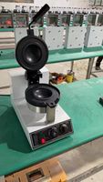 Machine à Hamburgers UFO Double Tête, Gaufrier Électrique à Glace en Acier Inoxydable, Appareil à Gâteaux Hamburgers pour Magasin Alimentaire