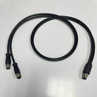Connecteur droit M12 à code Y, étanche IP67, prise femelle-femelle, moulé avec câble PVC/PUR personnalisé