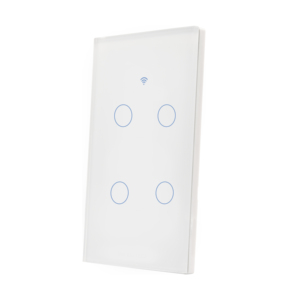 Interrupteur intelligent mural tactile WiFi CNSKOU CE RoHS UKCA 1/2/3/4 gangs 600W Europe Tuya Alexa avec télécommande pour éclairage domestique intelligent - Product Image 3