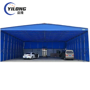 Đứng Tự Di Chuyển PVC Bạt Mái Kim Loại Khung Không Thấm Nước Xe Bãi Đậu Xe Lều Bãi Đậu Xe Di Động Xe Nhà Để Xe - Product Image 3