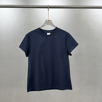 T-shirt Femme Coupe Slim Rafraîchissante 210 g/m² à Faible MOQ, Style Streetwear Court, Coton Lourd Respirant pour l'Été, Vente Directe Usine