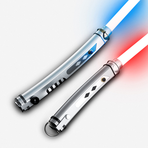 2 Sables de Luz <span class=keywords><strong>Ahsoka</strong></span> Proffie con Empuñadura de Metal, para Duelos Pesados, Movimiento Suave, Hoja con Cambio de Color, Sables Dobles - Product Image 1