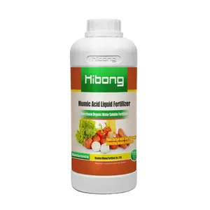 Fertilizante orgánico líquido de ácido húmico de Humate potásico para aplicación Foliar y riego de raíces
