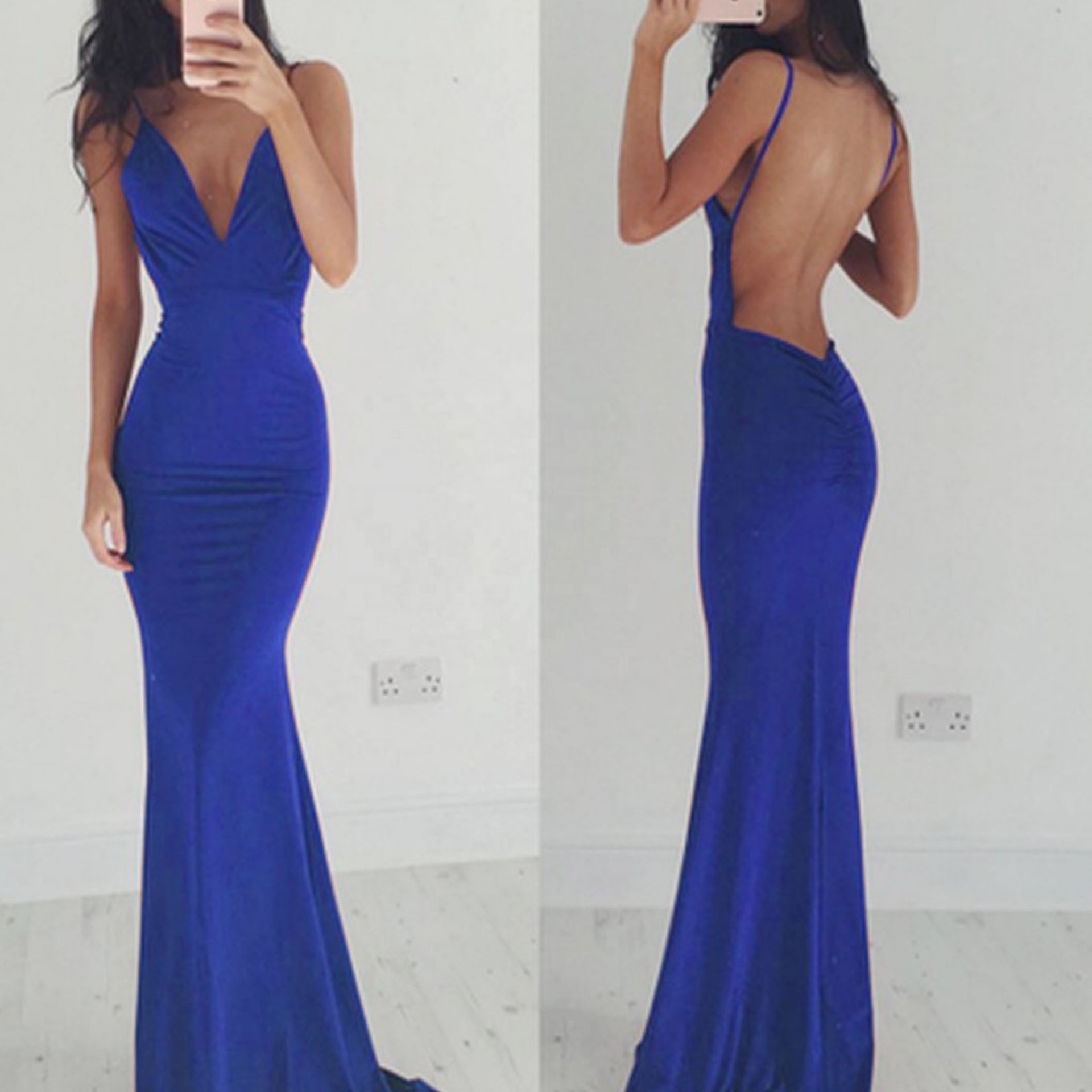 turkish blue bridesmaid dresses Sale Ready-to-Ship Chiffon Bridesmaid Dress