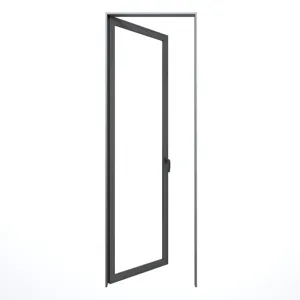 Porte battante en verre Aluminium simple et plate, Design Minimal, meilleure vente