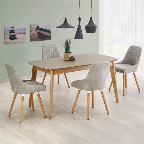 High Quality Hot Sell Luxury Wood Types Dining Table Set Designs For Home