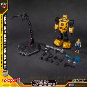 Yolopark <span class=keywords><strong>Transformers</strong></span> <span class=keywords><strong>Bumblebee</strong></span> AMK PRO Figurine de collection officielle pré-assemblée en métal moulé sous pression de 16 cm, Génération 1 - Product Image 6