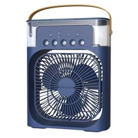 Ventilateur humidificateur à cinq trous, mini ventilateur de bureau USB lumineux pour la maison