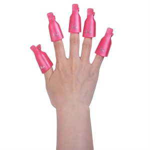 10 unids/bolsa colorido acrílico Nail Art Soak Off Cap Clips Limpieza de <span class=keywords><strong>uñas</strong></span> manicura UV Gel polaco Soak off Wrap herramientas <span class=keywords><strong>para</strong></span> el dedo - Product Image 6