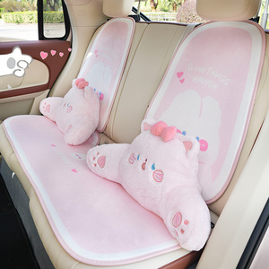 Cute Cat Car Lumbar Support Pillow U Shape Ergonomic Seat <b>Cushion</b> For Auto Interior Comfort - Product Image 4