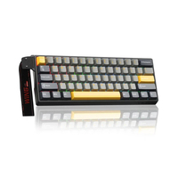 Teclado RGB personalizable Aula Win60 He Max con reinicio instantáneo de 8000Hz, formato compacto y construcción duradera para Valorant y CS2
