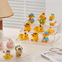 Présentoir en acrylique à 3 niveaux pour support à cupcakes, étagère à parfum, organisateur, figurine et présentoir sans installation, présentoir de table transparent