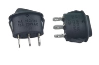 Interrupteur à bascule ZhaoFa KCD1 pour bouilloire électrique, mini 3P OFF-ON 250V 6A, matériau PA66/PC, certifié CE, IP12/IP11/IP53, 100000