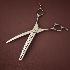 Tijeras de acero inoxidable Mge 7 con dientes grandes para desbastar el cabello, herramientas profesionales de corte de cabello para esteticistas - Product Image 3